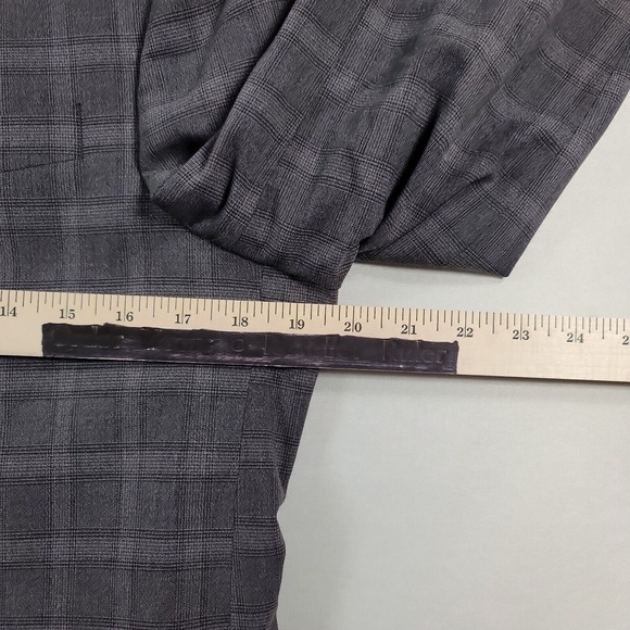 Kenneth Cole Grey Windowpane Plaid Suit Jacket Mens 38R‎ 38 Glen Plaid - Picture 9 of 11